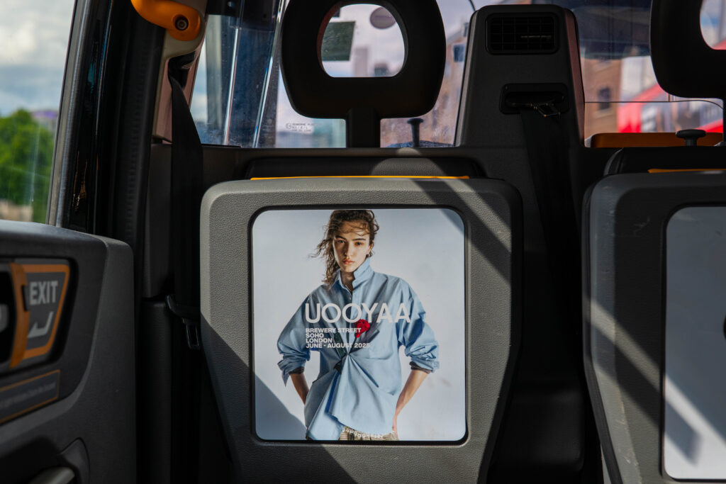 UOOYA taxi advertising london campaign on london black cabs
