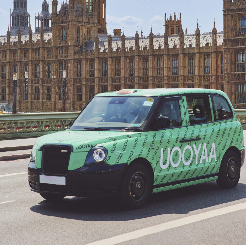 Uooyaa taxi advertising campaign by london taxi adverts for taxi ads london